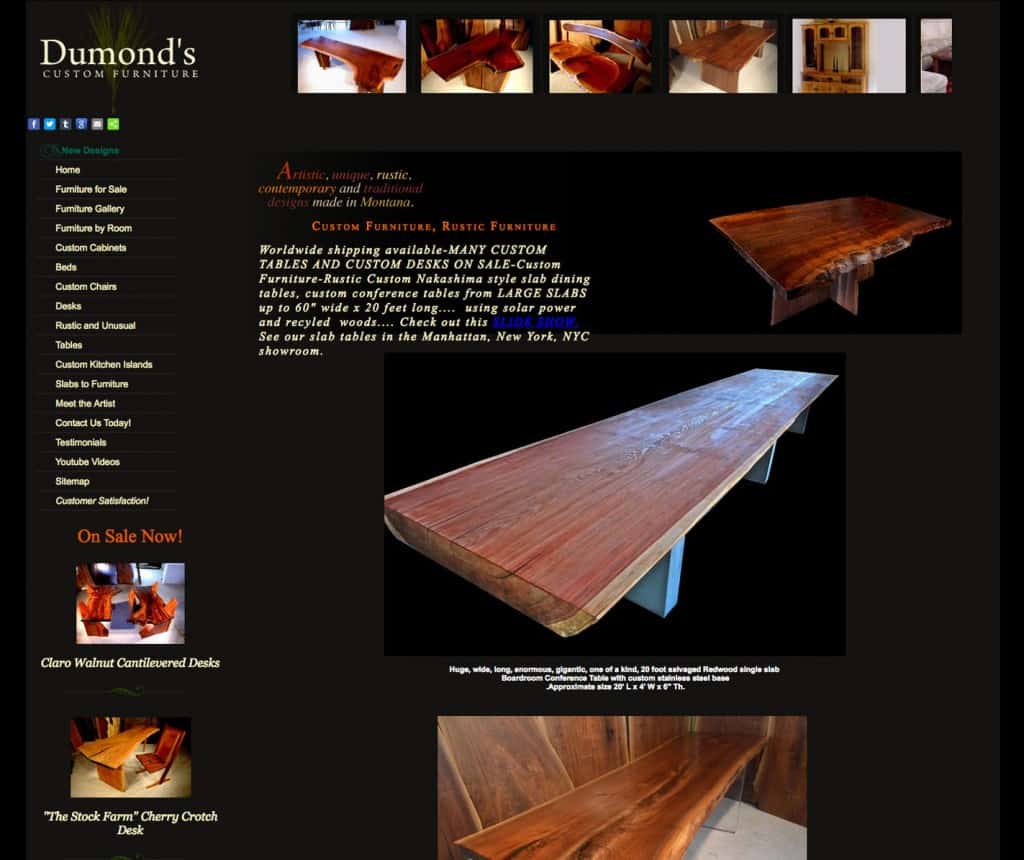 dumonds.com old website